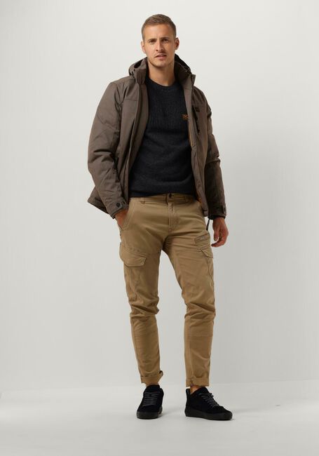 Bruine PME LEGEND Parka's SEMI LONG JACKET STRATOR ICON 2.0 MELANGE TWILL - large