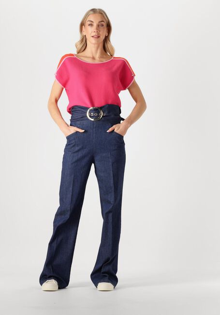 Blauwe CAROLINE BISS Wijde broek 1501 - large