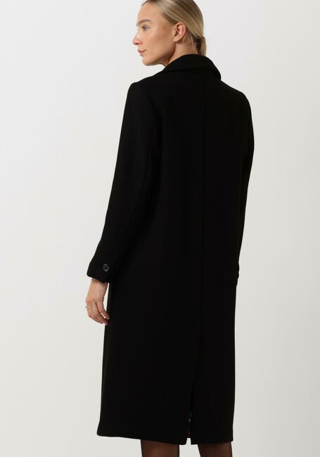 Zwarte NOTRE-V Mantel WOL COAT LONG - large
