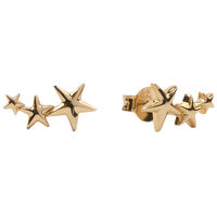 Gouden ATLITW STUDIO Oorbellen PARADE EARRINGS THREE STARS BI - medium