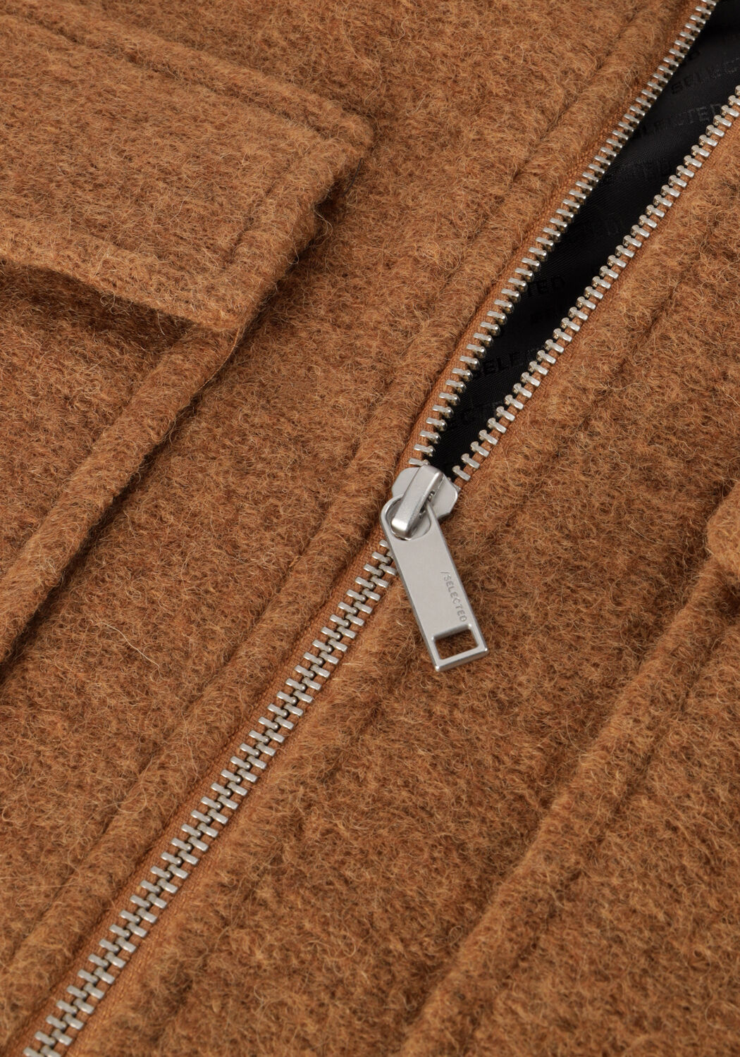 Bruine SELECTED MEN Jack SLHJAKOB WOOL BLEND JKT - large