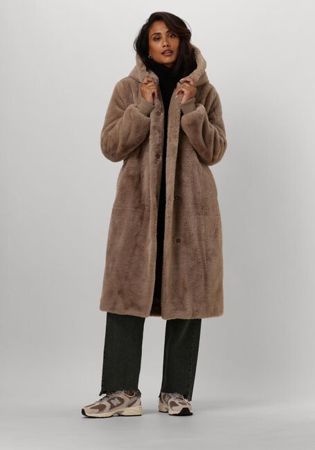 Taupe MOSCOW Gewatteerde jas 08-08-NADJANA-2 - large