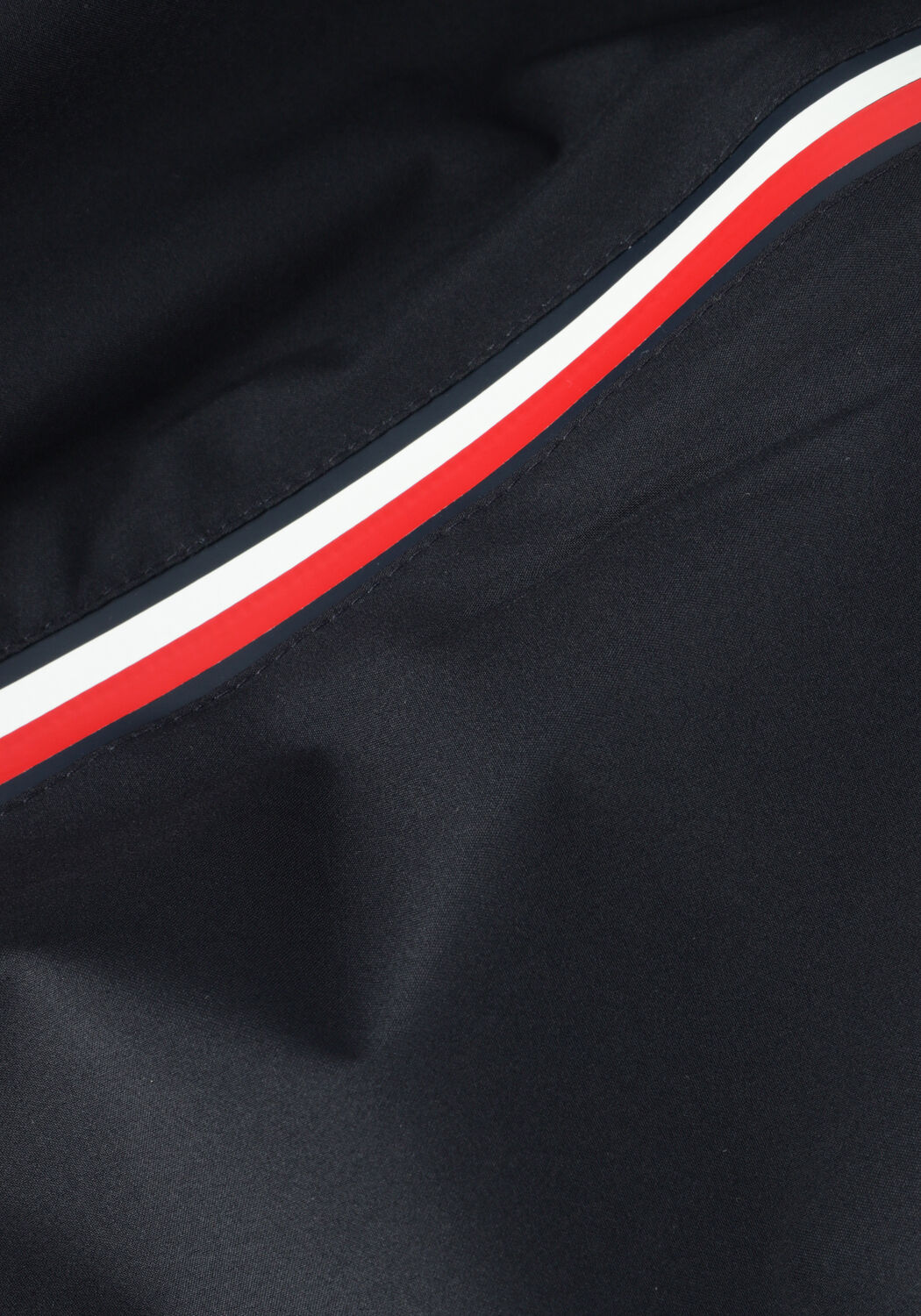 Donkerblauwe TOMMY HILFIGER Regenjas TECH HOODED RWB ZIP JACKET - large