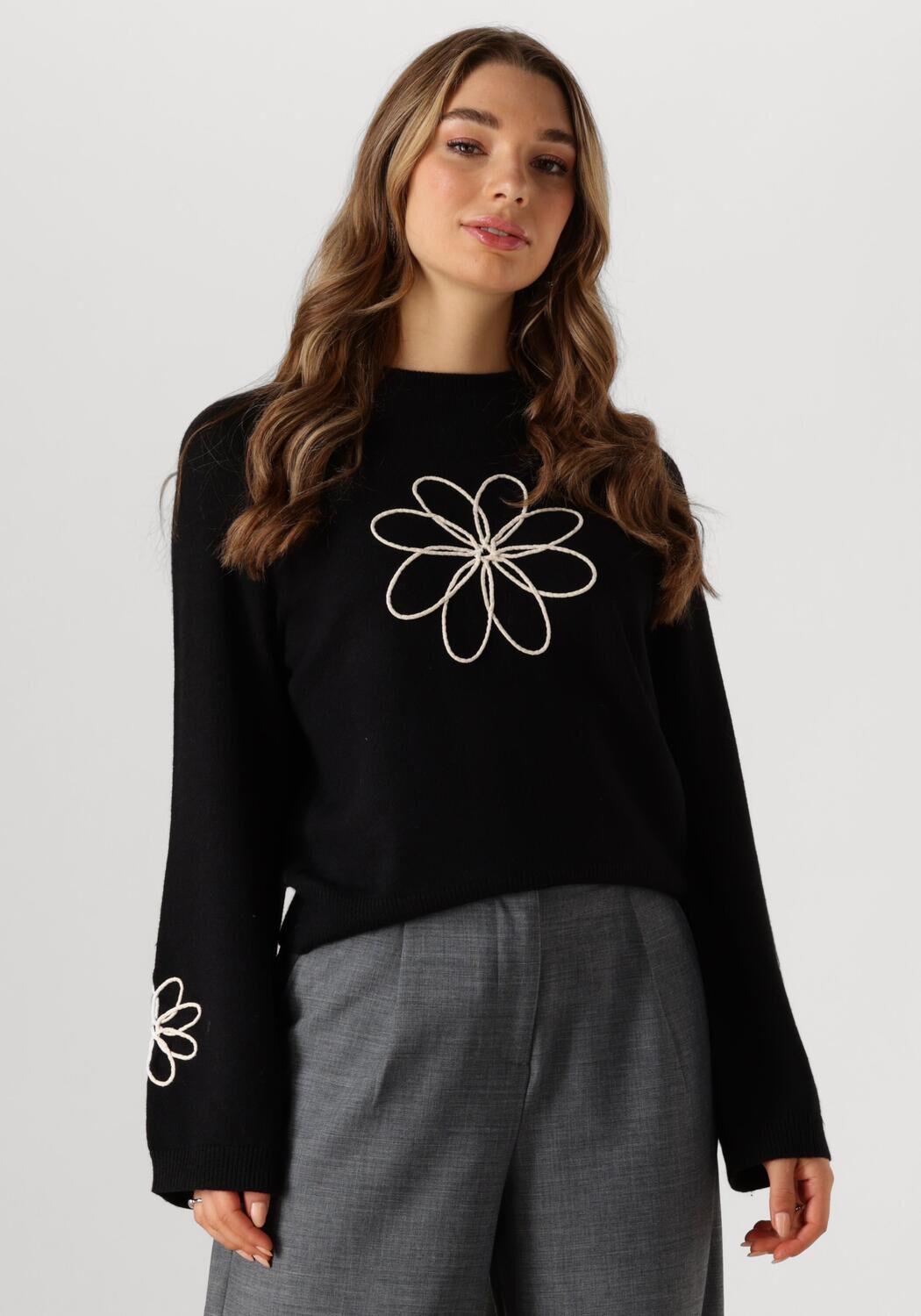 OBJECT Dames Truien & Vesten Objlaney Rubin Ls Pullover E Div Zwart