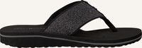 Zwarte TOMMY HILFIGER Teenslippers ELEVATED METALLIC BEACH SANDAL - medium