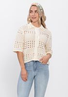 Creme LIU JO Blouses 3.0 MAGLIA APERTA M/C