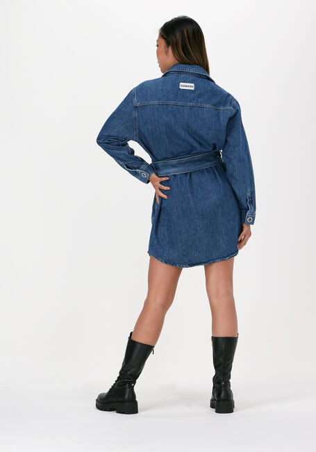 Blauwe SILVIAN HEACH Mini jurk DRESS DENIM VOXREG - large