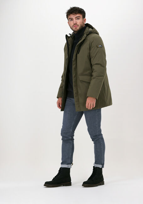 Olijf NATIONAL GEOGRAPHIC Parka's HOODED COAT - large