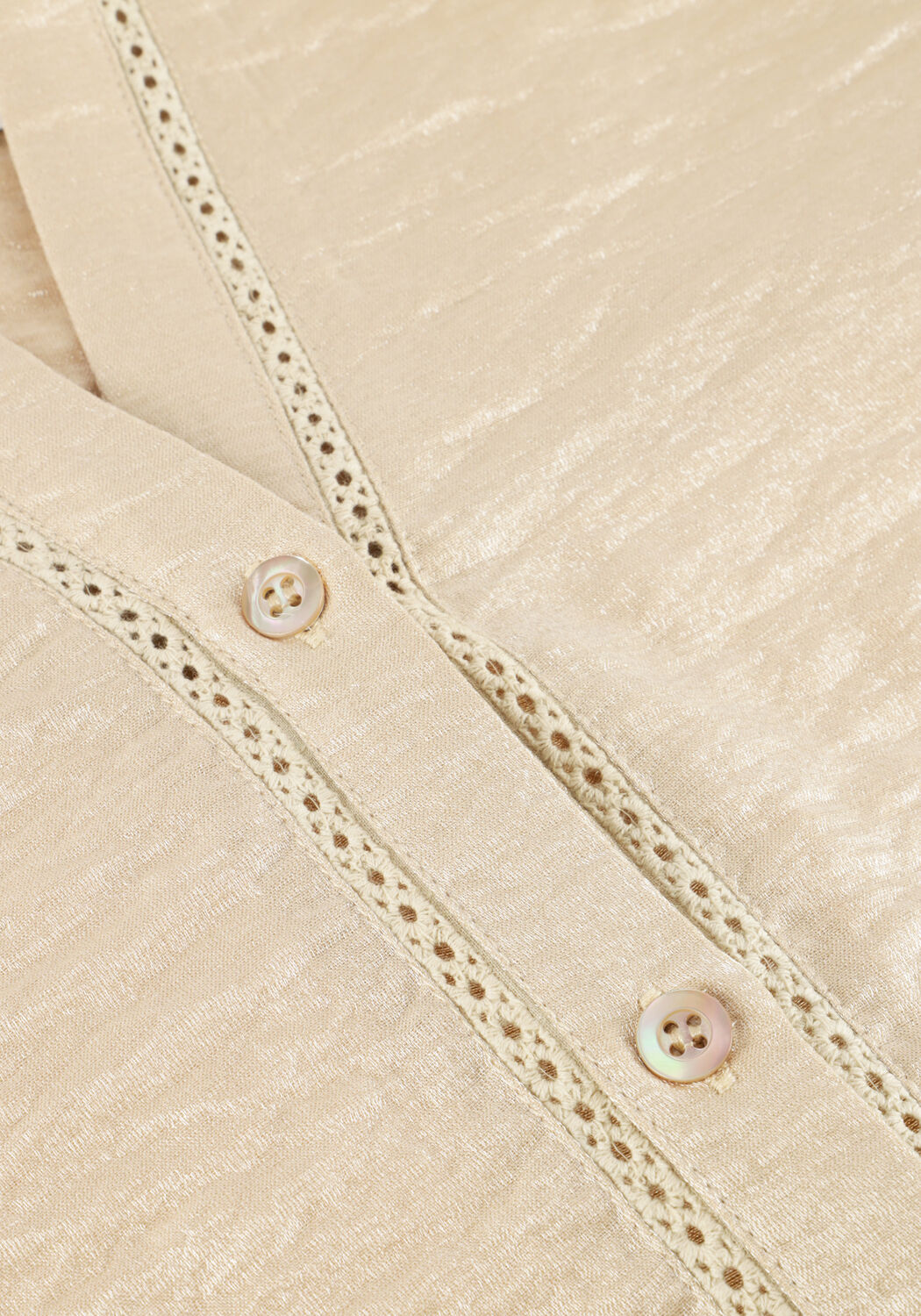 Beige NUKUS Blouses ROSIE BLOUSE SHINY - large