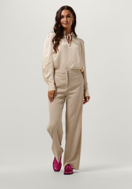 Beige SECOND FEMALE Pantalon KALEEM STRAIGHT TROUSERS - large