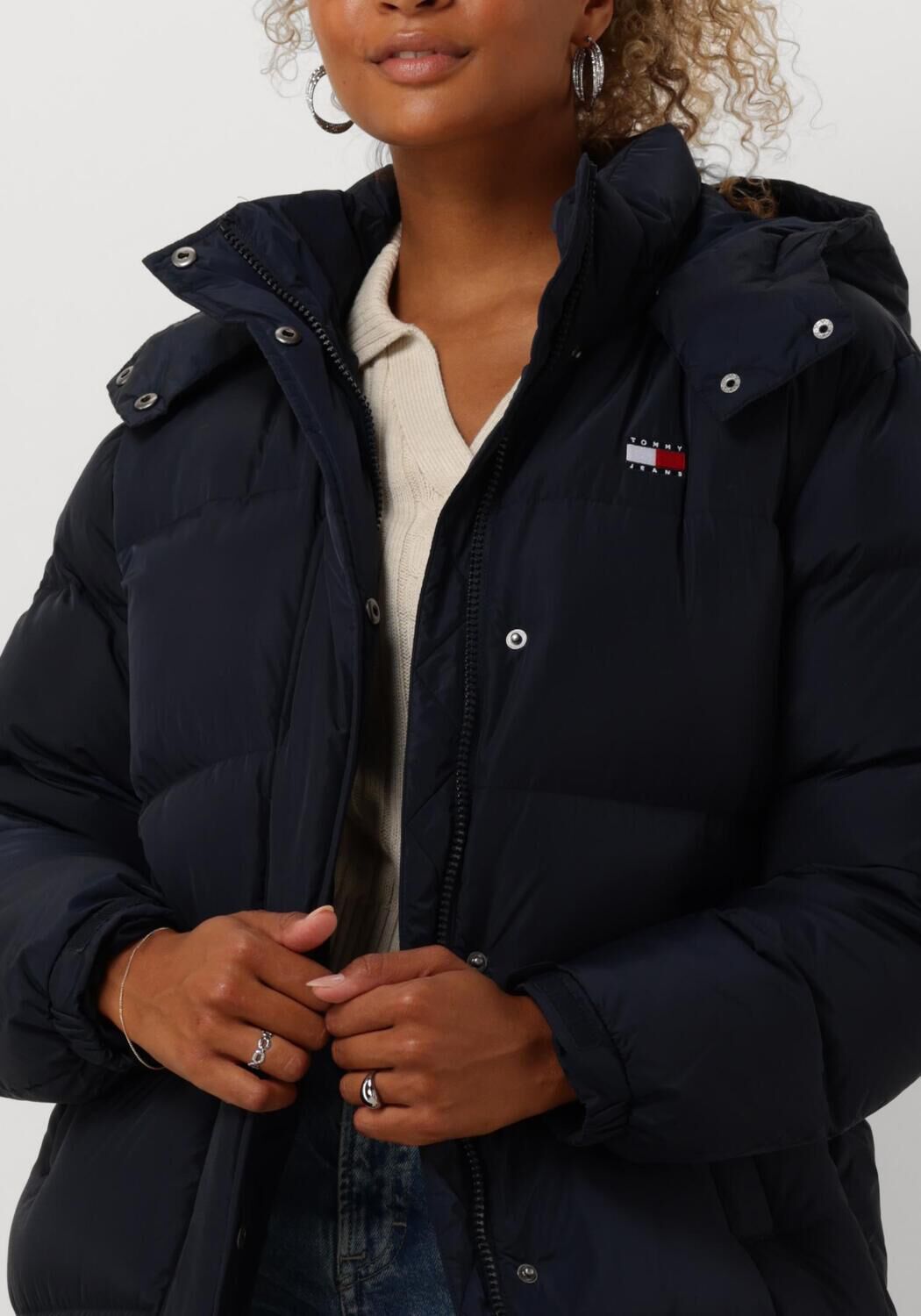 TOMMY JEANS Dames Jassen Tjw Alaska Long Puffer Blauw