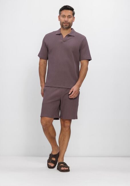 Paarse DSTREZZED Korte broek LOGAN WAFFLE SWEATSHORT - large