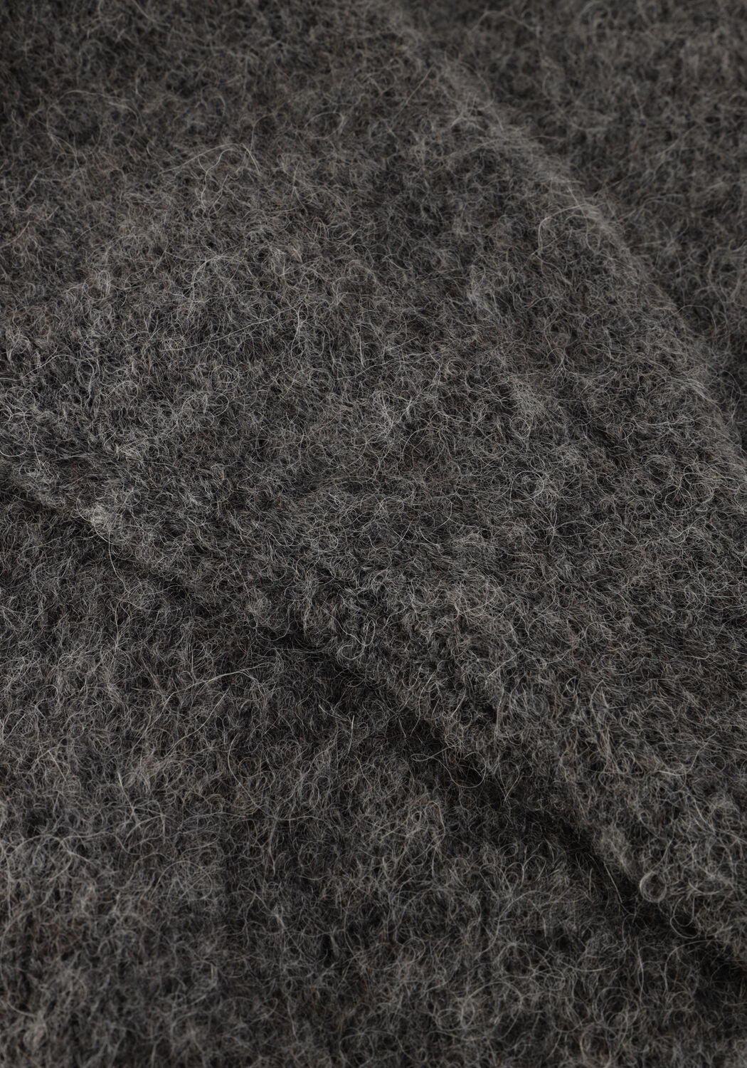 Donkergrijze BY-BAR Trui SONNY NATURAL PULLOVER - large