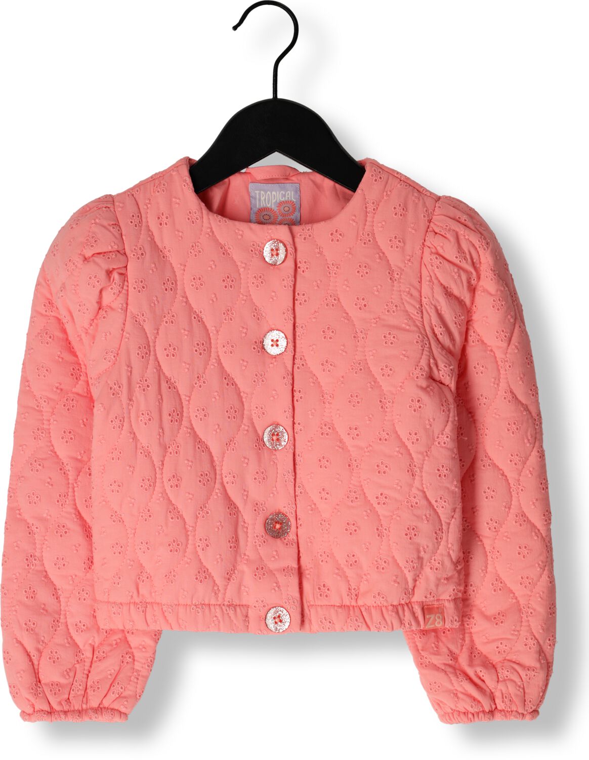 Z8 zomerjas Moana roze Meisjes Katoen Ronde hals All over print 116 122