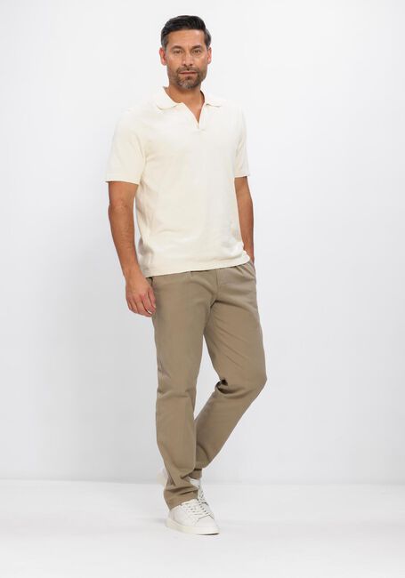 Ecru PROFUOMO Polo POLO OPEN COLLAR COTTON CREPE - large