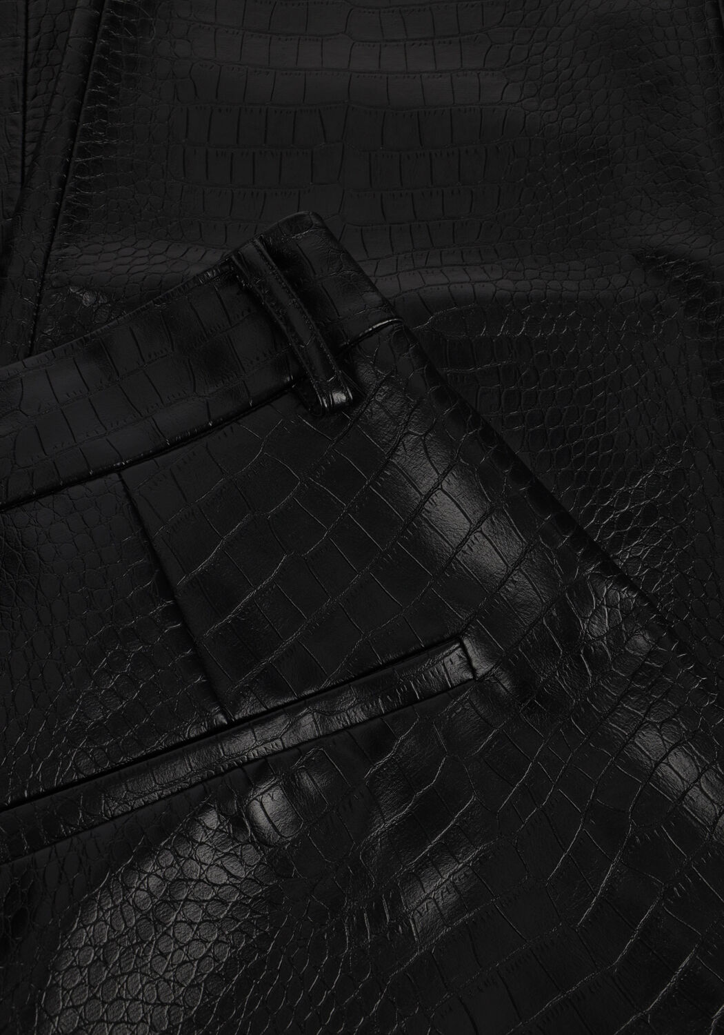 Zwarte BRUUNS BAZAAR Pantalon CROCO DAGGA PANTS - large