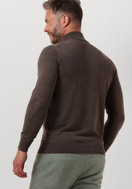 Taupe PROFUOMO Trui PULLOVER HALF ZIP - large