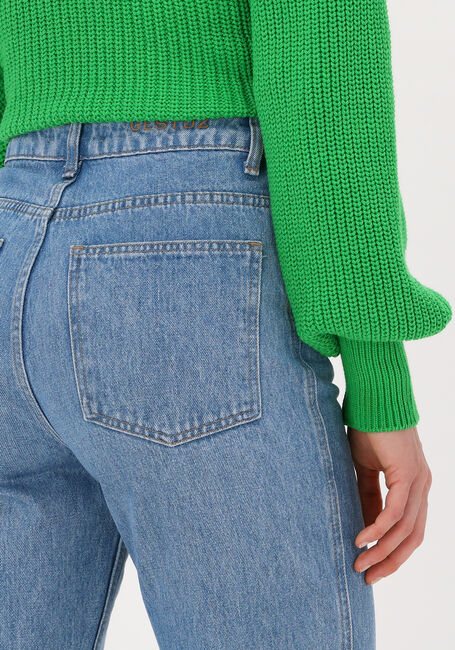 Lichtblauwe Y.A.S. Straight leg jeans YASZEO MW GF ANKLE JEANSD - large
