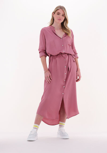 Roze 10DAYS Midi jurk FLOWY SHIRT DRESS - large