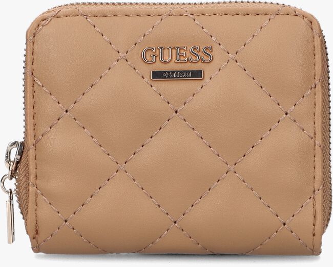 Beige GUESS Portemonnee CESSILY SLG SMALL ZIP AROUND - large