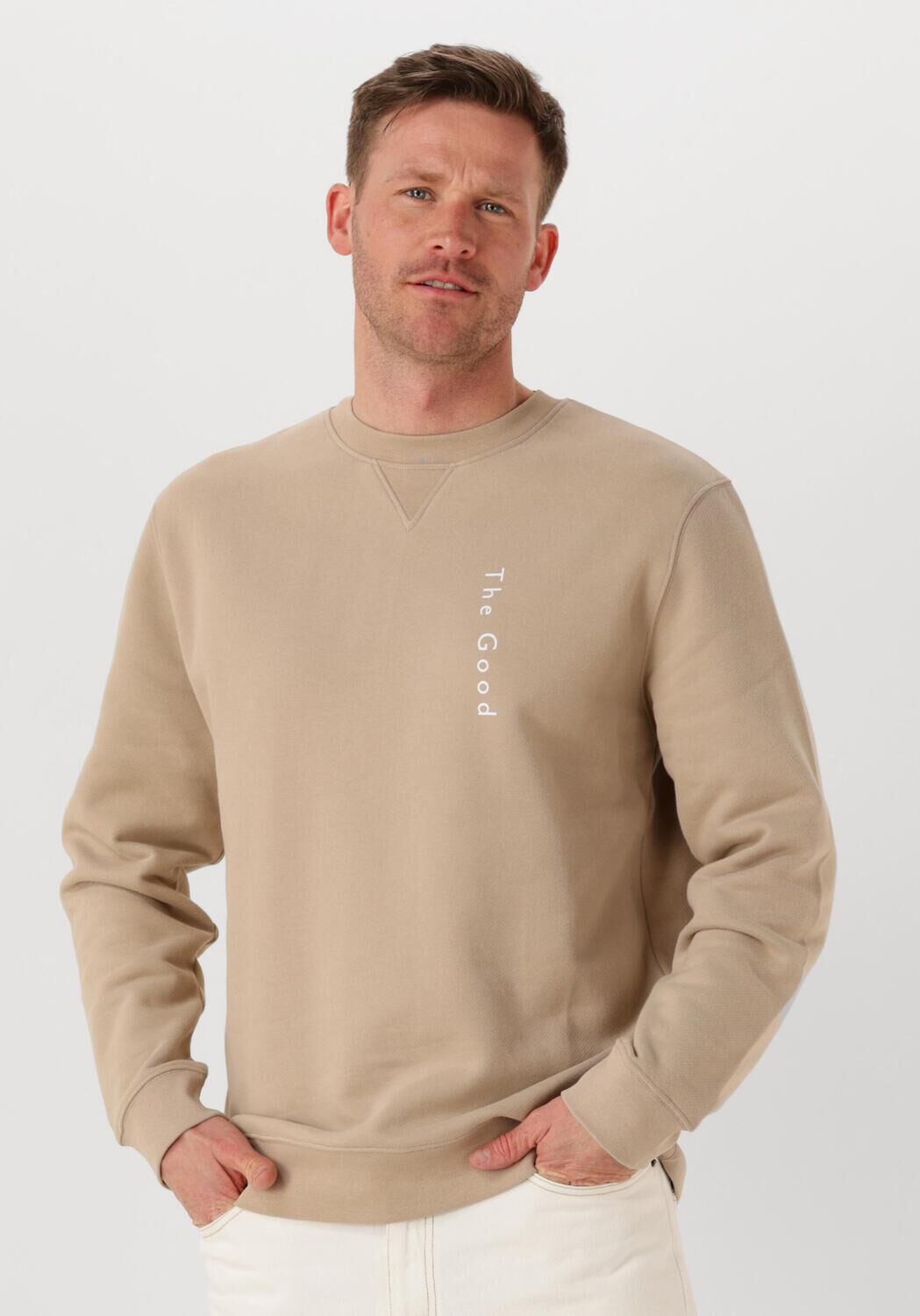 THE GOODPEOPLE Heren Truien & Vesten Lito Beige