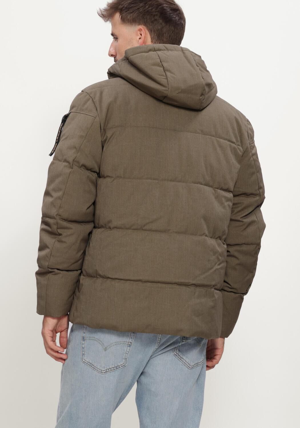 Groene PME LEGEND Gewatteerde jas SEMI LONG JACKET YETCRAFT - large