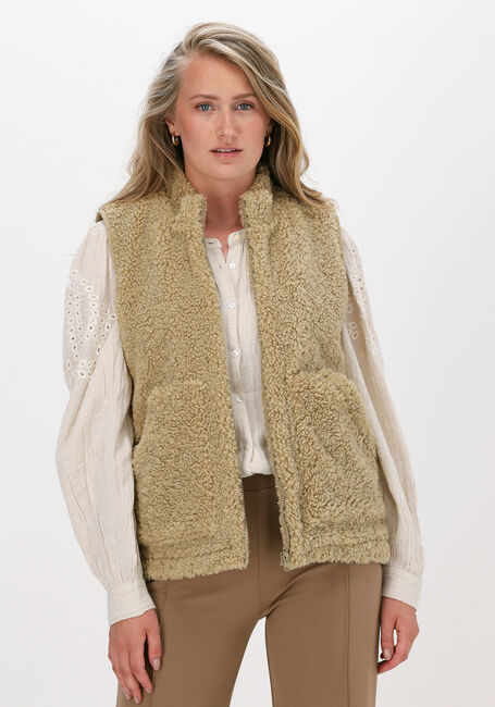 Khaki NA-KD Bodywarmer TEDDY VEST - large
