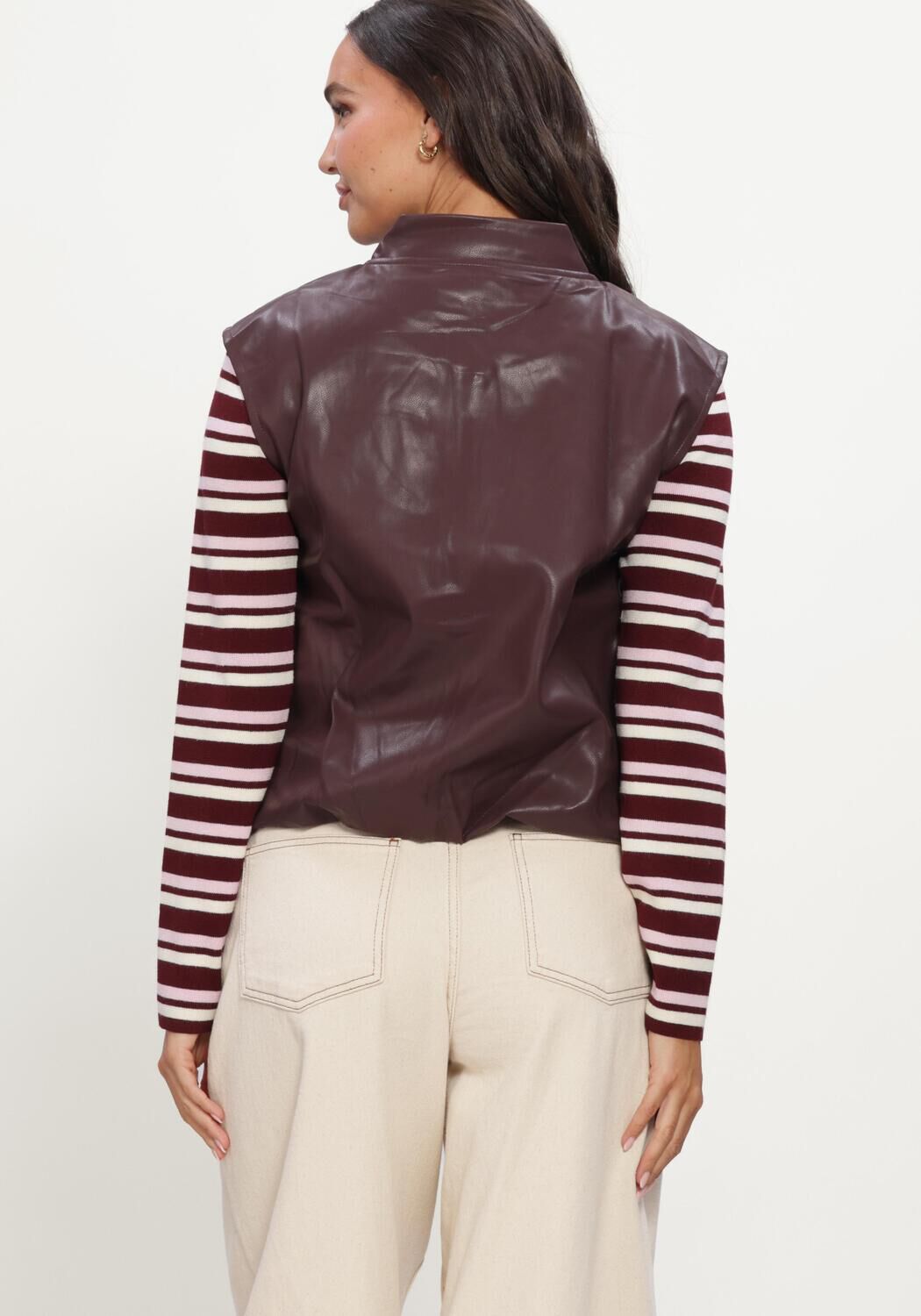 YDENCE Dames Truien & Vesten Gilet Inez Bordeaux