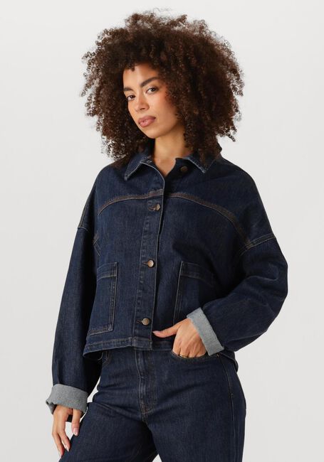 Donkerblauwe MY ESSENTIAL WARDROBE Spijkerjas MWMALLE 139 DECO DENIM JACKET - large