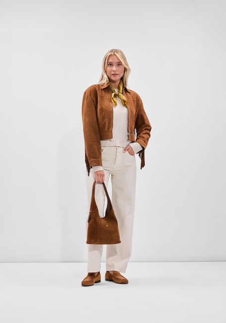 Cognac STUDIO AR Jack SUE GOAT SUEDE STURDY - large