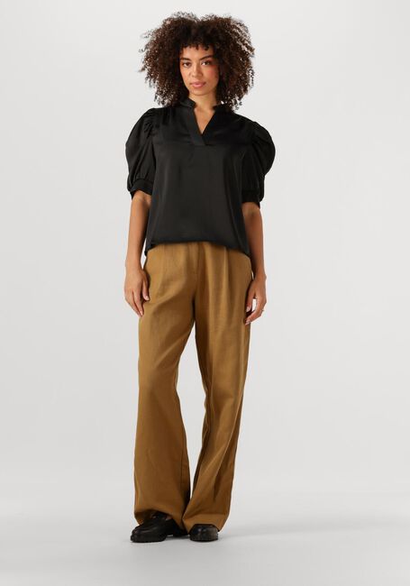 Zwarte NEO NOIR Blouses ROELLA HEAVY SATEEN BLOUSE - large