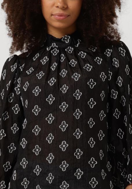 Zwarte MINUS Blouses AGINA ROUND NECK BLOUSE - large