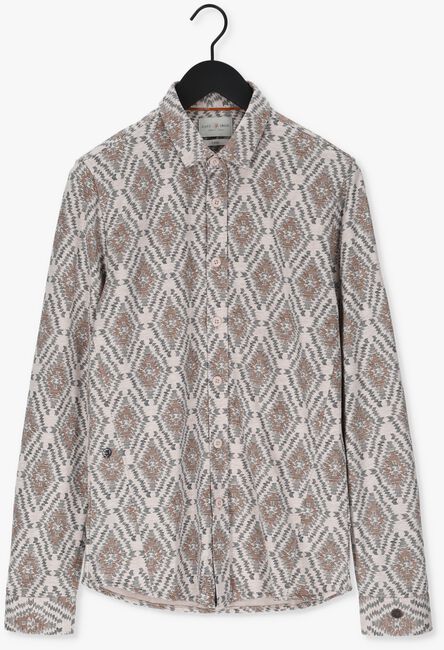 Beige CAST IRON Casual overhemd LONG SLEEVE SHIRT PRINT ON LIG - large