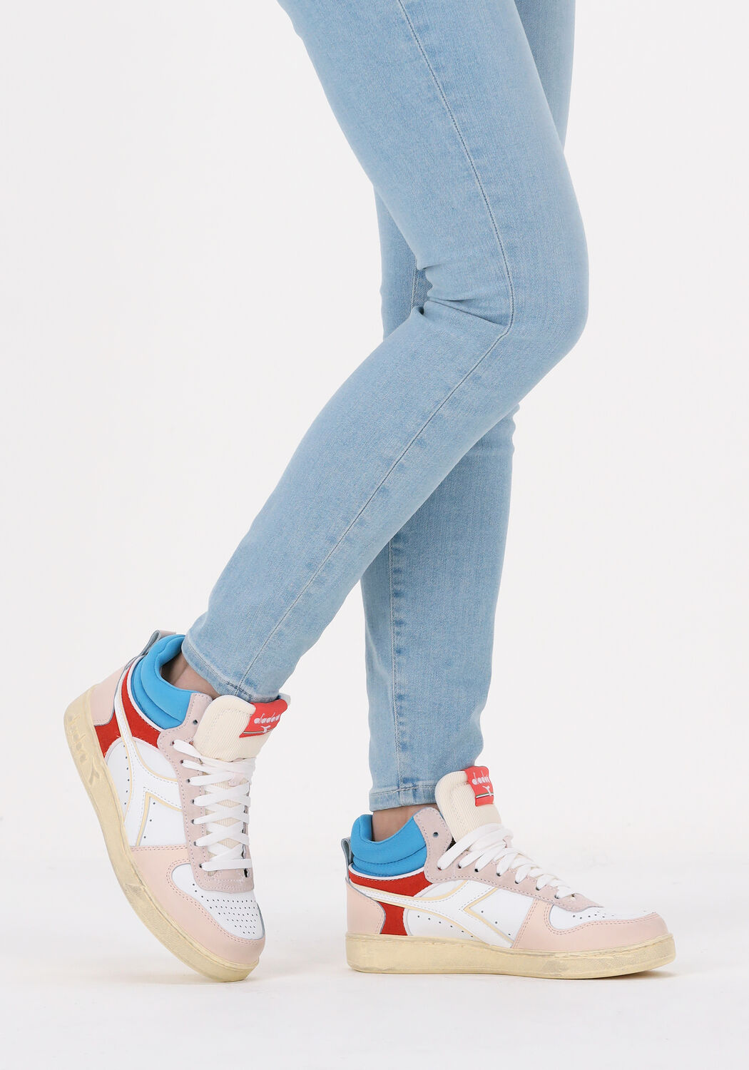 Diadora sneakers store hoog blauw