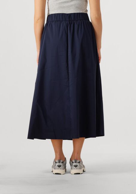 Donkerblauwe NEO NOIR Midirok YARA POPLIN SKIRT - large