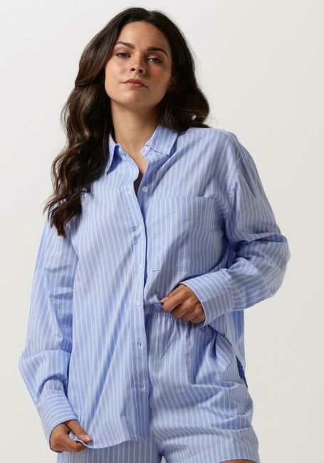 Lichtblauwe SECOND FEMALE Blouses AMALE SHIRT - large