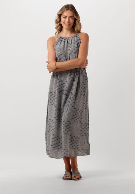 Beige SISSEL EDELBO Midi jurk MERIDA SILK STRAP DRESS - large