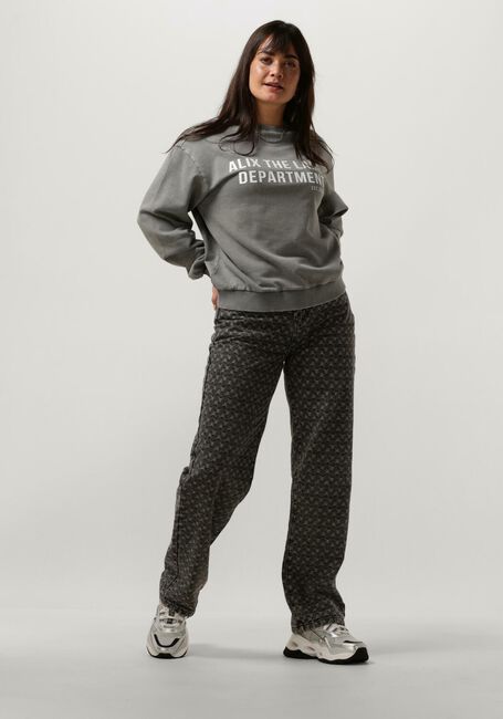 Grijze ALIX THE LABEL Trui LADIES KNITTED WASHED ALIX SWEATER - large