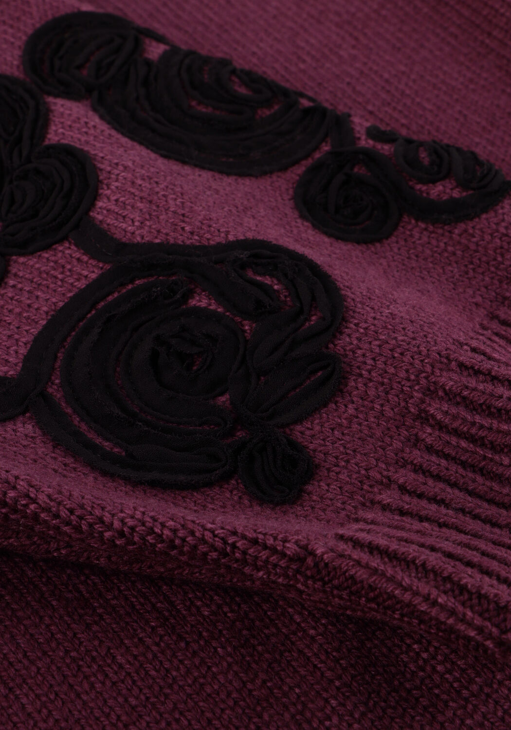 Bordeaux OBJECT Vest OBJJANE 2/4 RE KNIT CARDIGAN - large