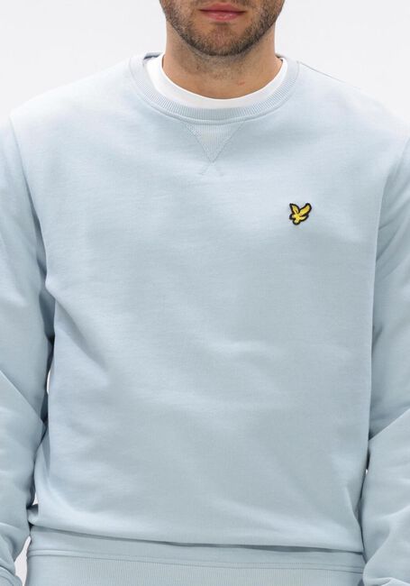 Lichtblauwe LYLE & SCOTT Sweater CREW NECK SWEATSHIRT - large