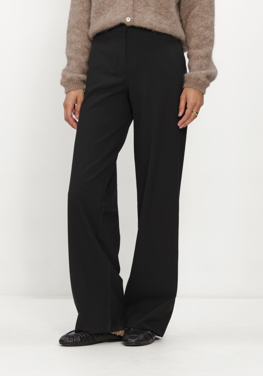 Zwarte FIVEUNITS Wijde broek DORA 285 - large