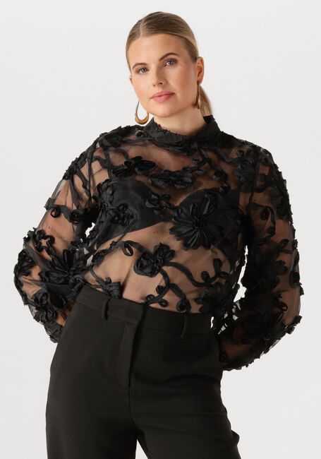 Zwarte AAIKO Blouses LUCIA FLOWER PES 502 - large