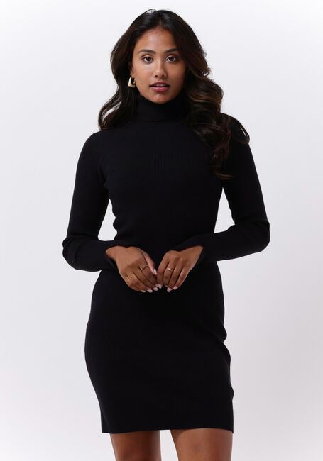 Zwarte CALVIN KLEIN Mini jurk CK TIGHT SWEATER ROLL NECK DRESS - large