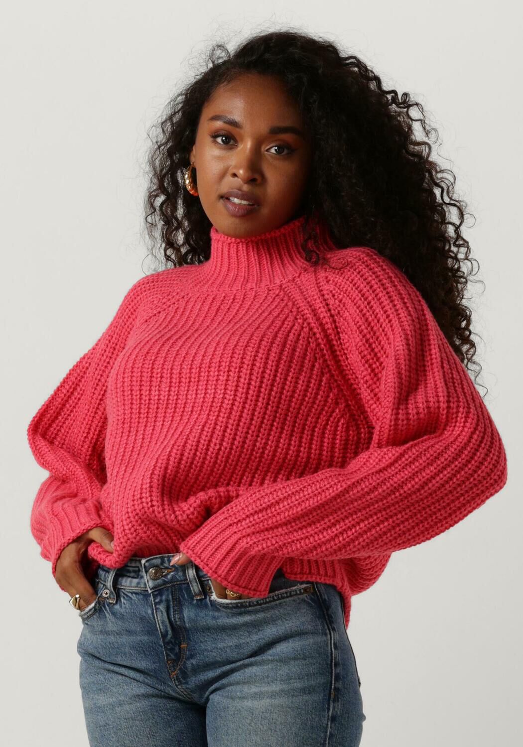 NOTRE-V Dames Truien & Vesten Heavy Knit Top Roze