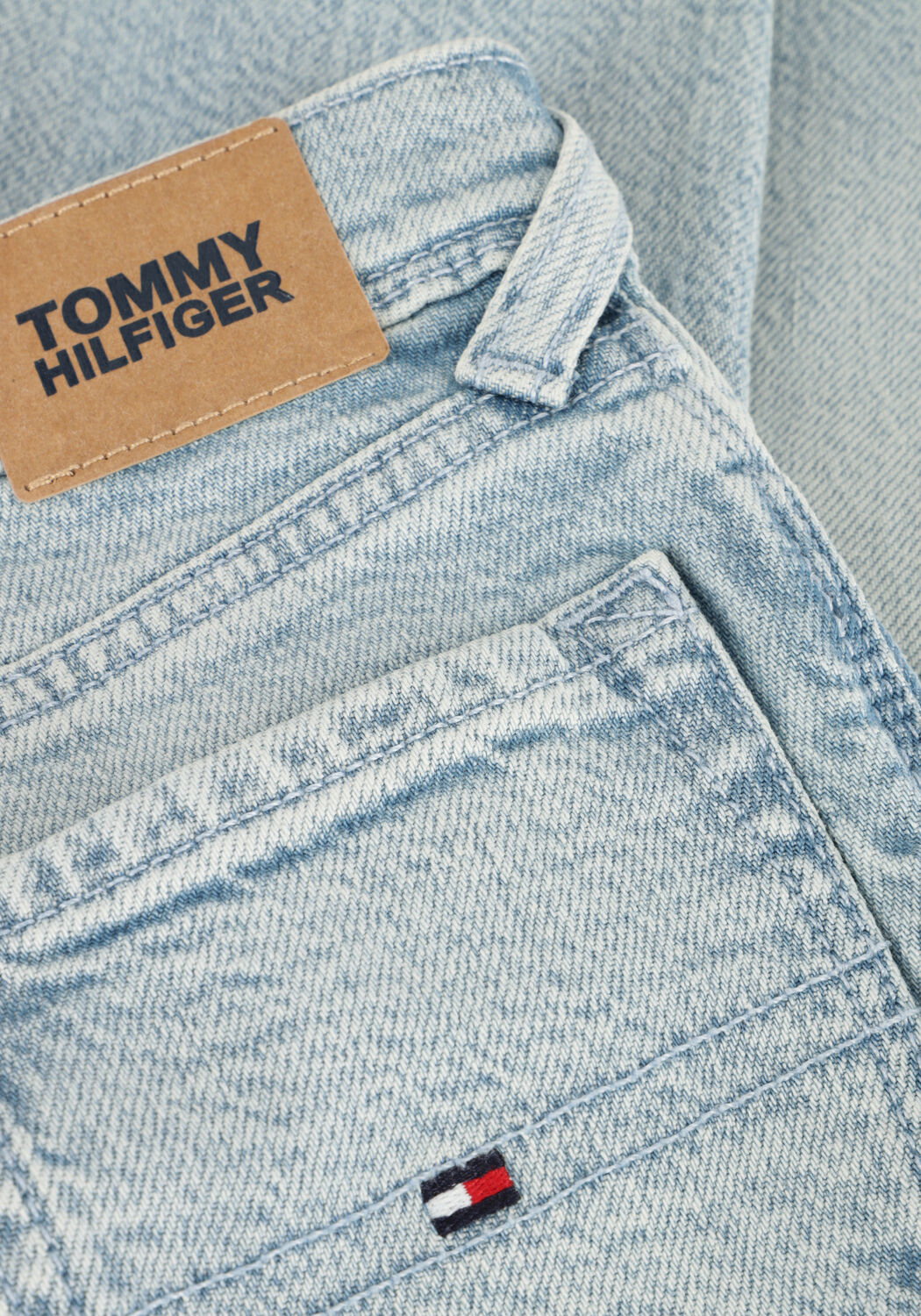 Blauwe TOMMY HILFIGER Straight leg jeans SCANTON Y SLIM FIT BLEACH JEANS - large