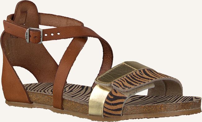 Cognac RED-RAG Platte sandalen 19280 Cognac RED-RAG Platte sandalen 19280 - large