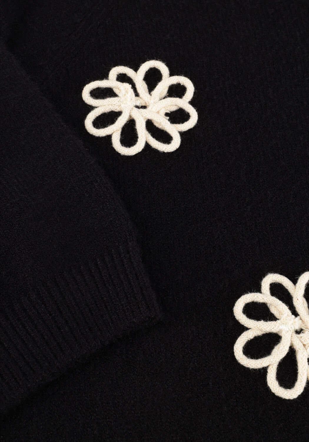 Zwarte OBJECT Trui OBJLANEY RUBIN SS PULLOVER - large