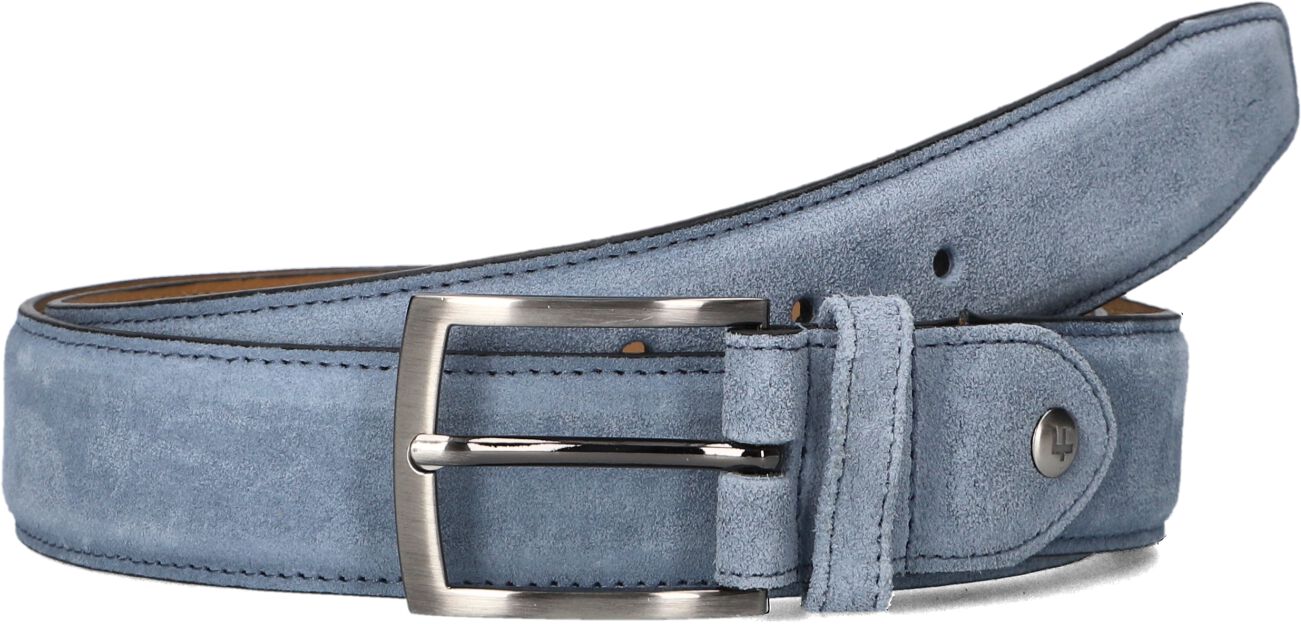 Floris van Bommel Blauwe Leren Riem Stijlvolle Upgrade Blue Heren