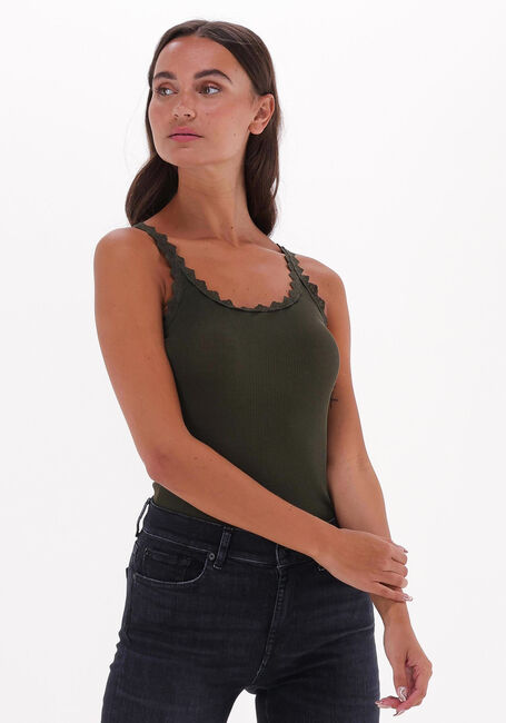 Groene CC HEART Top SILK LACE CAMISOLE - large