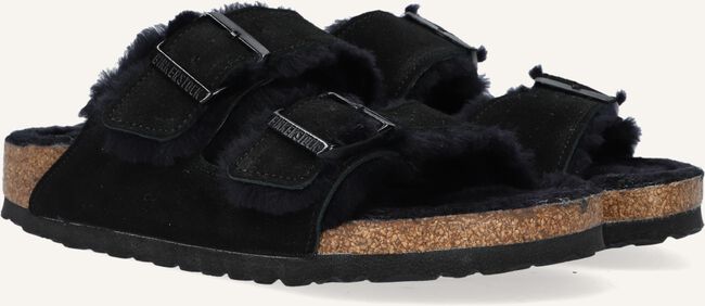 Zwarte BIRKENSTOCK Pantoffels ARIZONA FELL Zwarte BIRKENSTOCK Pantoffels ARIZONA FELL - large